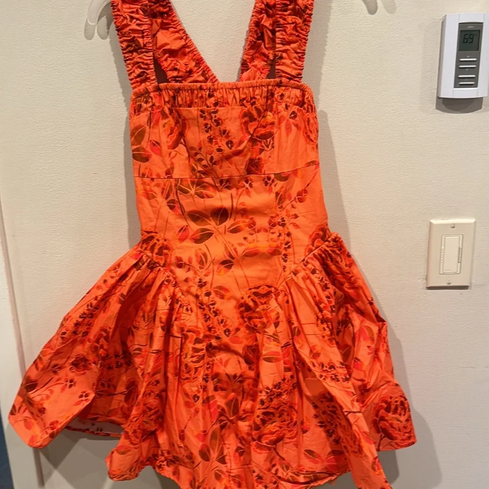 NWT‎ free people party small Matilde Mini Dress or age floral bow dress